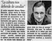 "La cultura nos defiende de canallas"