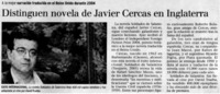 Distinguen la novela de Javier Cercas en Inglaterra A la mejor narración traducida en el Reino Unido durante 2004