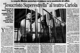 "Jesucristo Superestrella" al teatro Cariola