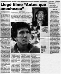 Llegò filme "antes que anochezca"