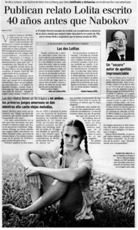 Publican relato Lolita escrito 40 años antes que Nabokov