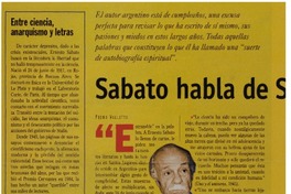 Sábato habla de Sábato, en sus 90