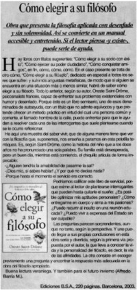 Cómo elegir su filósofo