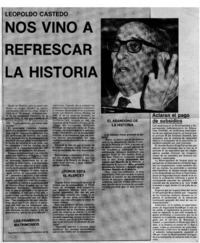 Que su memoria esté entre la de los justos