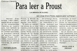 Para leer a Proust