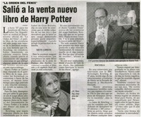 Salió a la venta nuevo libro de Harry Potter.