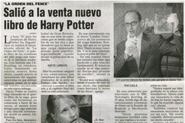 Salió a la venta nuevo libro de Harry Potter.