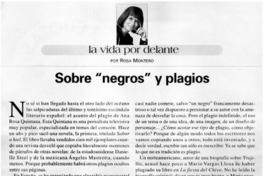 Sobre "negros" y plagios