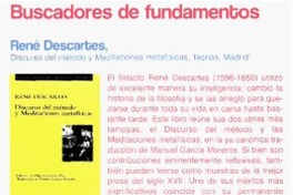 René Descartes Discurso del método y Meditaciones metafísicas