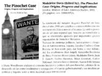 The Pinochet case : origins, progress and implications