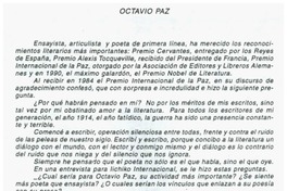 Octavio Paz.