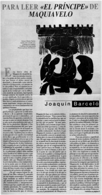 Para leer "el príncipe" de Maquiavelo