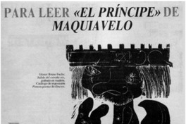 Para leer "el príncipe" de Maquiavelo