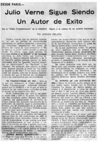 Julio Verne sigue siendo un autor de exito