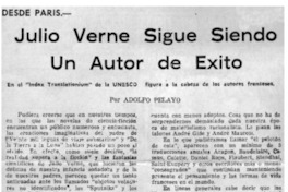 Julio Verne sigue siendo un autor de exito
