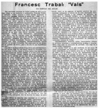 Francesc Trabal : "Vals"
