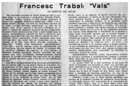 Francesc Trabal : "Vals"