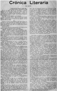 Crónica literaria