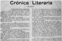 Crónica literaria