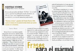 Frases para el mármol