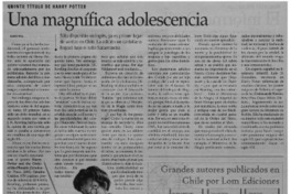 Una magnífica adolescencia