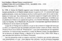 Literatura en la guerra civil