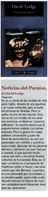 Noticias del paraíso