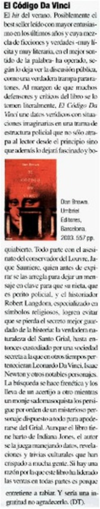 El Código Da Vinci