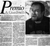 Premio a Giardinelli.