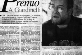 Premio a Giardinelli.