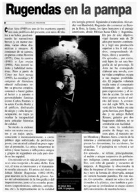 Rugendas en la pampa