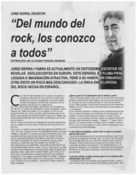 Del mundo del rock, los conozco a todos