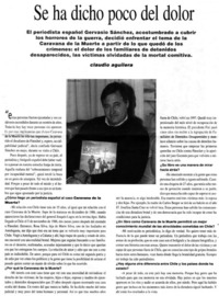 Se ha dicho poco del dolor