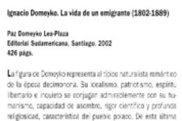 Ignacio Domeyko. La vida de un emigrante (1802-1889)