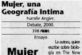 Mujer, una geografía intima