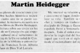 Martín Heidegger