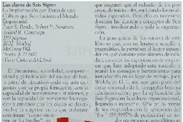 Las claves de seis Sigma