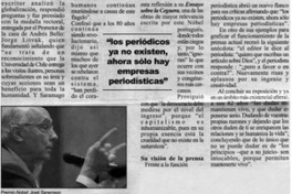 José Saramago: "las dudas me mantienen vivo"