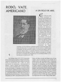 Rodó, vate americano.