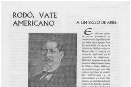 Rodó, vate americano.