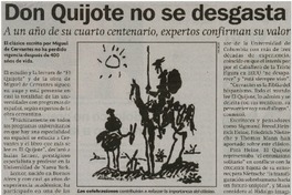 Don Quijote no se desgasta
