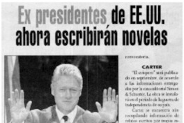 Ex presidentes de EE.UU ahora escribirán novelas.