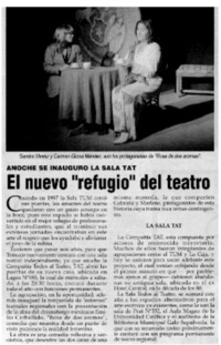 El Nuevo "refugio" del teatro.