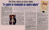 "Ir contra la revolución es contra natura"
