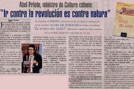 "Ir contra la revolución es contra natura"