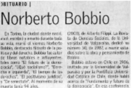 Norberto Bobbio.