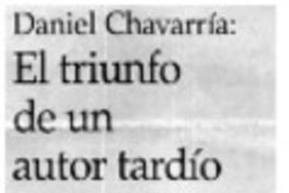 El triunfo de un autor tardío
