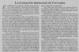 La formación intelectual de Cervantes
