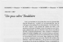 Un poco sobre Baudelaire