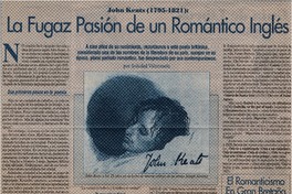 La fugaz pasión de un romántico inglés